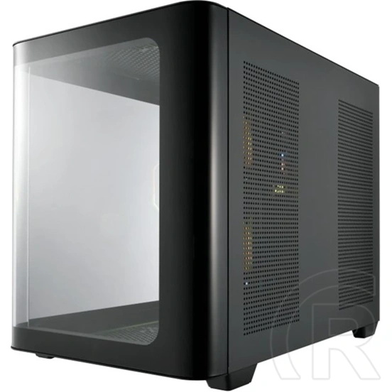FSP S380 (midi torony, ATX, ablakos, fekete)