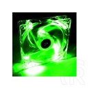 Akyga AW-12A-BG ventilátor (120 mm, molex/3 pin, zöld led)