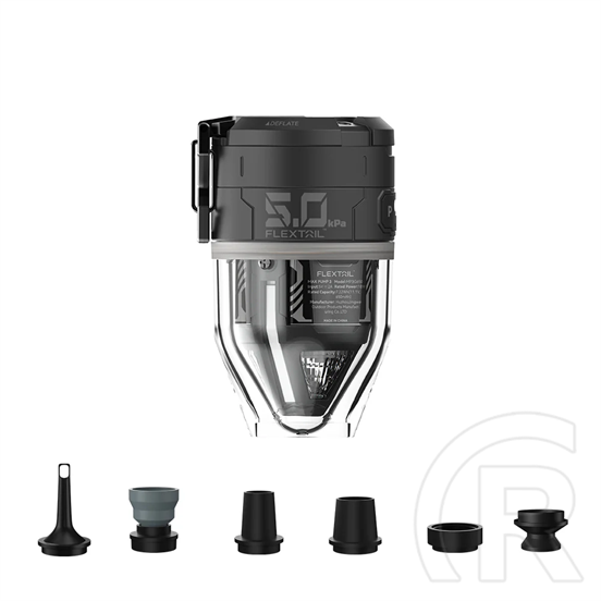 Flextail MAX Pump 3 Hordozható elektromos pumpa LED lámpával (7,215Wh, 500L/perc, fekete)