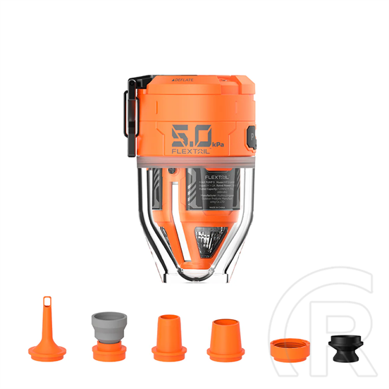 Flextail MAX Pump 3 Hordozható elektromos pumpa LED lámpával (7,215Wh, 500L/perc, narancssárga)