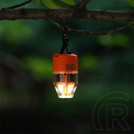 Flextail MAX Pump 3 Hordozható elektromos pumpa LED lámpával (7,215Wh, 500L/perc, narancssárga)