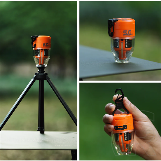 Flextail MAX Pump 3 Hordozható elektromos pumpa LED lámpával (7,215Wh, 500L/perc, narancssárga)
