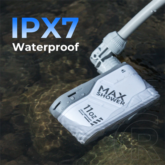Flextail MAX Shower Hordozható, újratölthető kültéri zuhany, 3,0L/perc vízáramlással