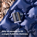 Flextail Tiny Pump X Kompakt 3 az 1-ben tölhető kempingpumpa (800 mAh, 180 l/perc, fekete)