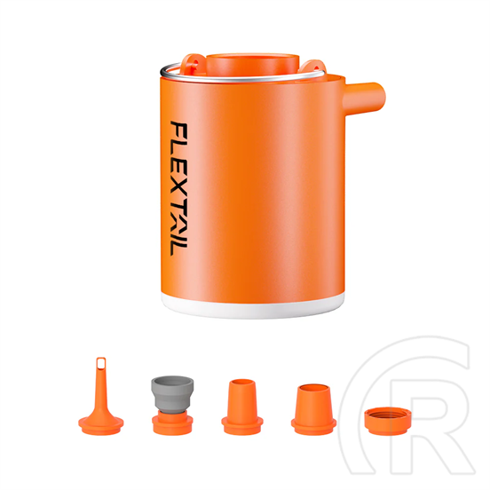 Flextail Tiny Pump X Kompakt 3 az 1-ben tölhető kempingpumpa (800 mAh, 180 l/perc, narancs)