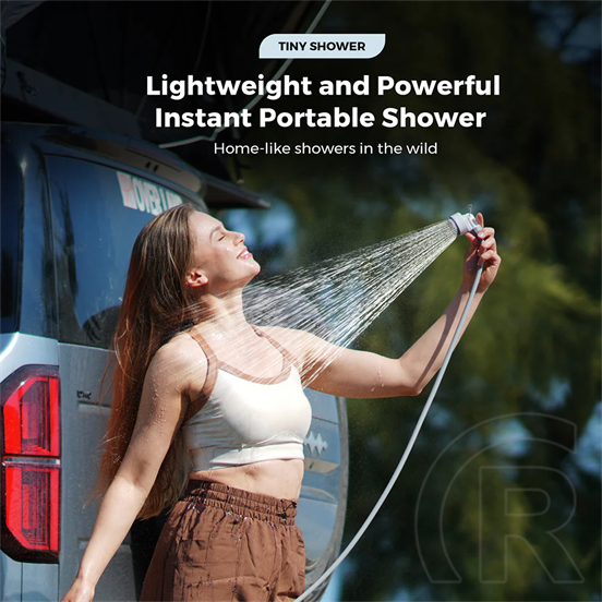 Flextail Tiny Shower Ultrakönnyű hordozható zuhany 2,5L/perc vízáramlással