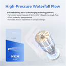 Flextail Tiny Shower Ultrakönnyű hordozható zuhany 2,5L/perc vízáramlással