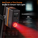 Flextail Tiny Tire Pump ACS hordozható elektromos kerékpárpumpa LED lámpával (3,7Wh, 120 PSI)