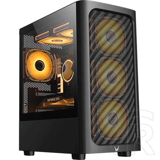 Formula Air Mesh G3 Black (midi torony, ATX, táp nélkül, fekete-fehér)