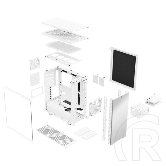 Fractal Design Define 7 Compact (ATX, ablakos, fehér)