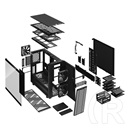 Fractal Design Define 7 Dark (E-ATX, ablakos, fekete)