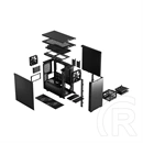 Fractal Design Define 7 Mini Black Solid ház (mATX, fekete)