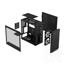 Fractal Design Focus 2 Black TG Clear Tint (MicroATX, Ablakos, fekete)
