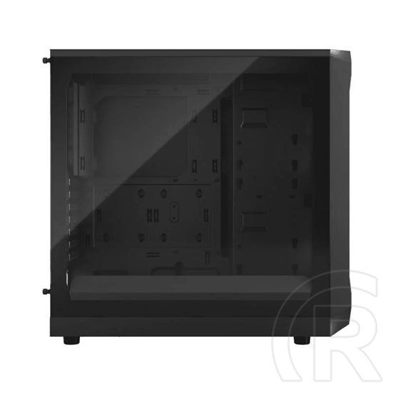 Fractal Design Focus 2 Black TG Clear Tint (MicroATX, Ablakos, fekete)