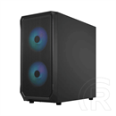 Fractal Design Focus 2 Black TG Clear Tint (MicroATX, Ablakos, fekete)