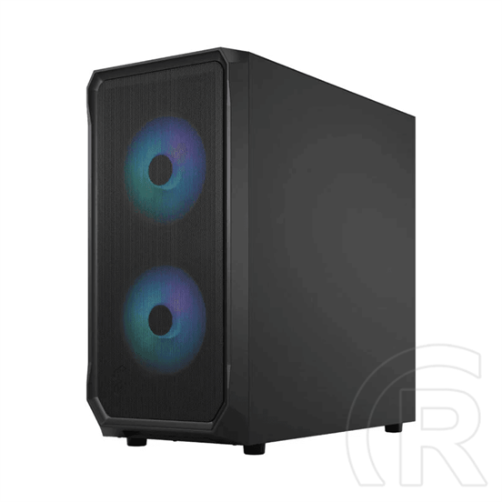 Fractal Design Focus 2 Black TG Clear Tint (MicroATX, Ablakos, fekete)