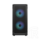 Fractal Design Focus 2 Black TG Clear Tint (MicroATX, Ablakos, fekete)