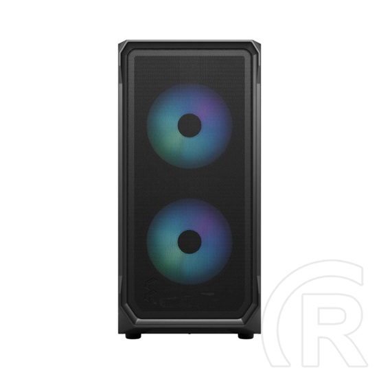 Fractal Design Focus 2 Black TG Clear Tint (MicroATX, Ablakos, fekete)