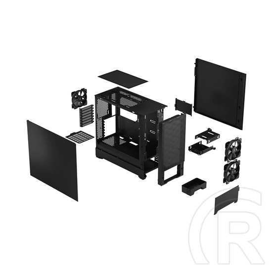 Fractal Design Pop Air Solid ház (ATX, fekete)