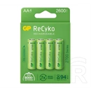 GP recyko elem (aa, 1.2v, 2600mah ni-mh, újratölthető) 4db/csomag