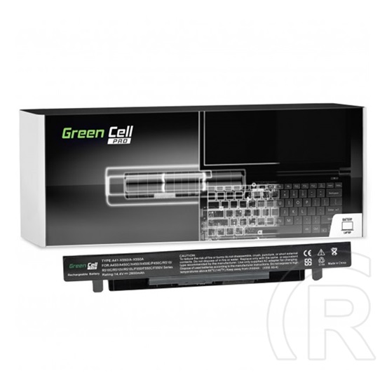 GREEN CELL PRO akkumulátor 14,4V/2600mAh, Asus A450 A550 R510 X550