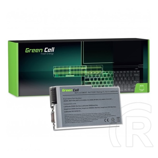GREEN CELL akkumulátor 11,1V/4400mAh, Dell Latitude D500 D505 D510 D520 D530 D600 D610