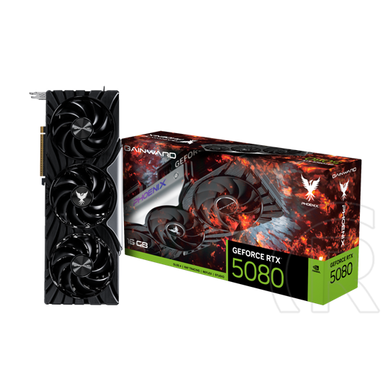 Gainward GeForce RTX5080 Phoenix VGA (PCIe 5.0, 16 GB GDDR7, 256 bit, 3xDP+HDMI)