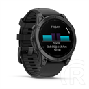 Garmin Fenix E Slate grey steel with Black silicone band