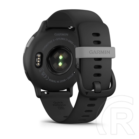 Garmin Vivoactive 5 Metallic okosóra (Metallic Black Aluminium Bezel with Black Case and Silicone)