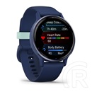 Garmin Vivoactive 5 Metallic okosóra (Metallic Navy Aluminium Bezel with Navy Case and Silicone)