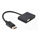 Gembird DisplayPort (M) - HDMI (F) - VGA (F) adapter (10 cm)