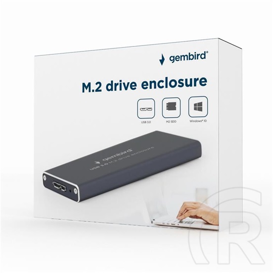 Gembird EE2280-U3C-01 külső ház (M.2, USB 3.0, fekete)