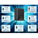 Gembird GaN hálózati töltő (2xUSB-A + 4xUSB-C aljzat, 75W, fekete)