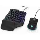 Gembird Ivar Twin billentyűzet + egér (US, USB, fekete)