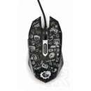 Gembird MUS-6B-GRAFIX-01 optical mouse (fekete)