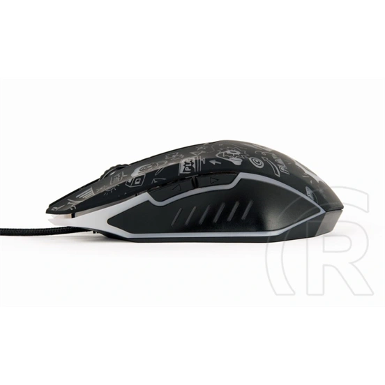 Gembird MUS-6B-GRAFIX-01 optical mouse (fekete)