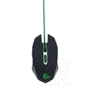 Gembird MUSG-001-G optikai egér (USB, fekete-zöld)