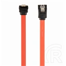 Gembird SATA 3 F/F adatkábel (0,3 m, piros, egyenes/90° csatlakozó, fém rögzítők)