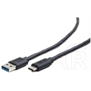Gembird USB 3.0 kábel (A dugó / C dugó, 1,8 m, fekete)