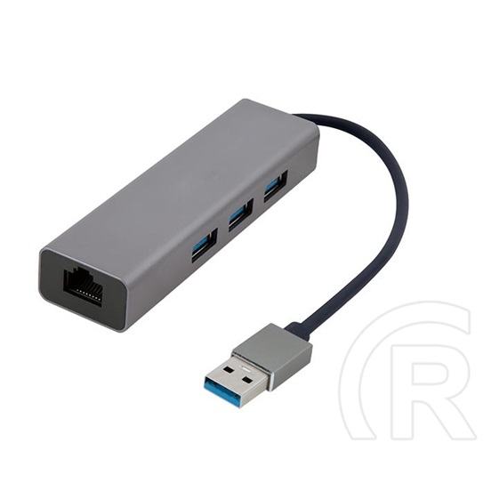 Gembird USB Type-A Gigabit LAN adapter + HUB