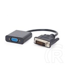 Gembird adapter DVI-D (M) - VGA (F) 20 cm (fekete)