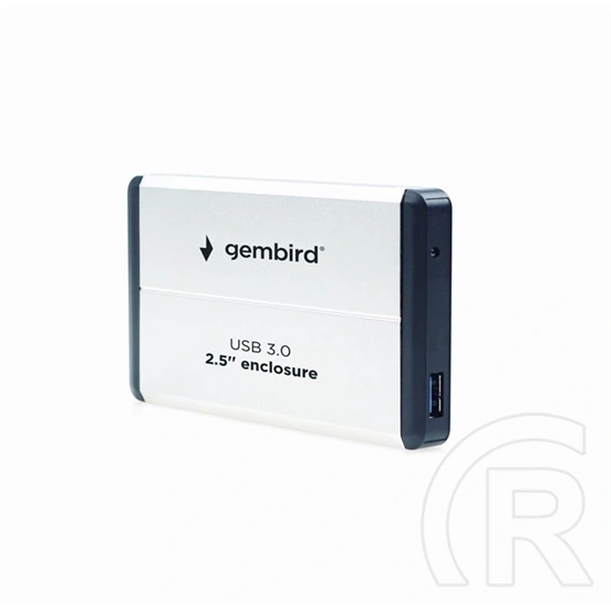 Gembird külső ház (2,5" SATA, USB 3.0, fekete-fehér)