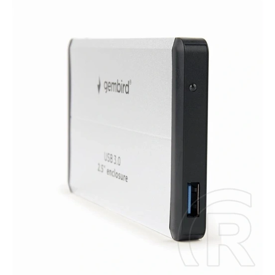 Gembird külső ház (2,5" SATA, USB 3.0, fekete-fehér)