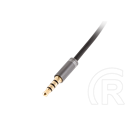 Genesis A20 audió kábel 3,5 mm 4 pin jack apa - 2x3,5 mm 3 pin jack anya