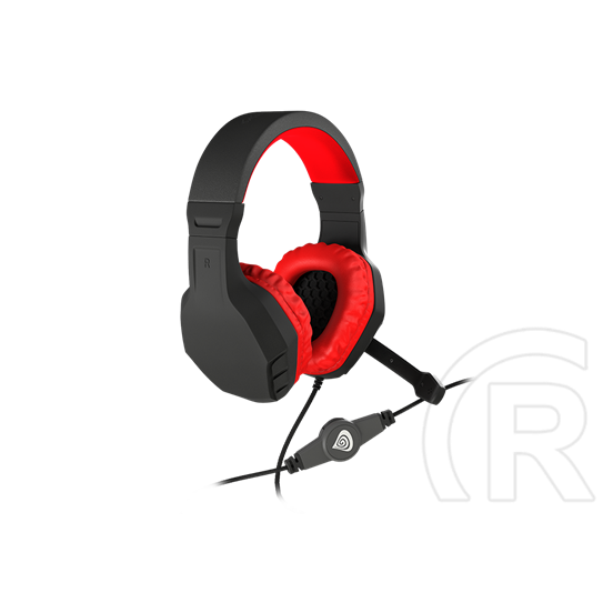 Genesis Argon 200 mikrofonos fejhallgató (fekete-piros)