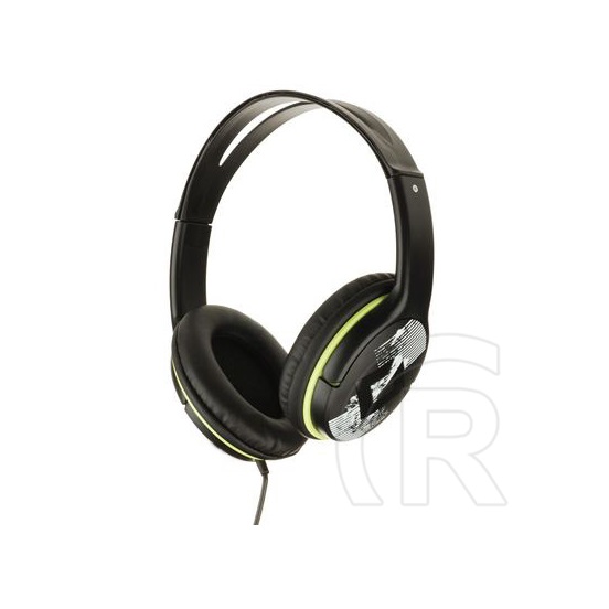 Genius HS-400A mikrofonos fejhallgató (fekete-zöld)