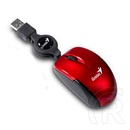 Genius Micro Traveler V2 egér (USB, piros)