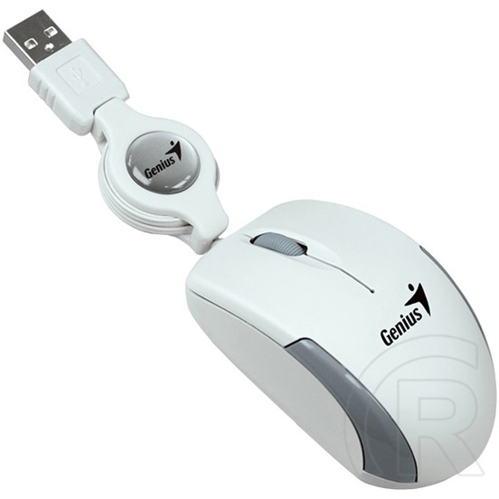 Genius Micro Traveler V2 optikai egér (USB, fehér)
