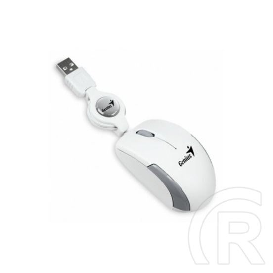 Genius Micro Traveler optikai egér (USB, fehér)