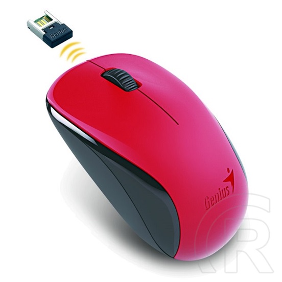 Genius NX-7000 cordless optikai egér (USB, piros)